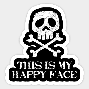 This Is My Happy Face Sticker